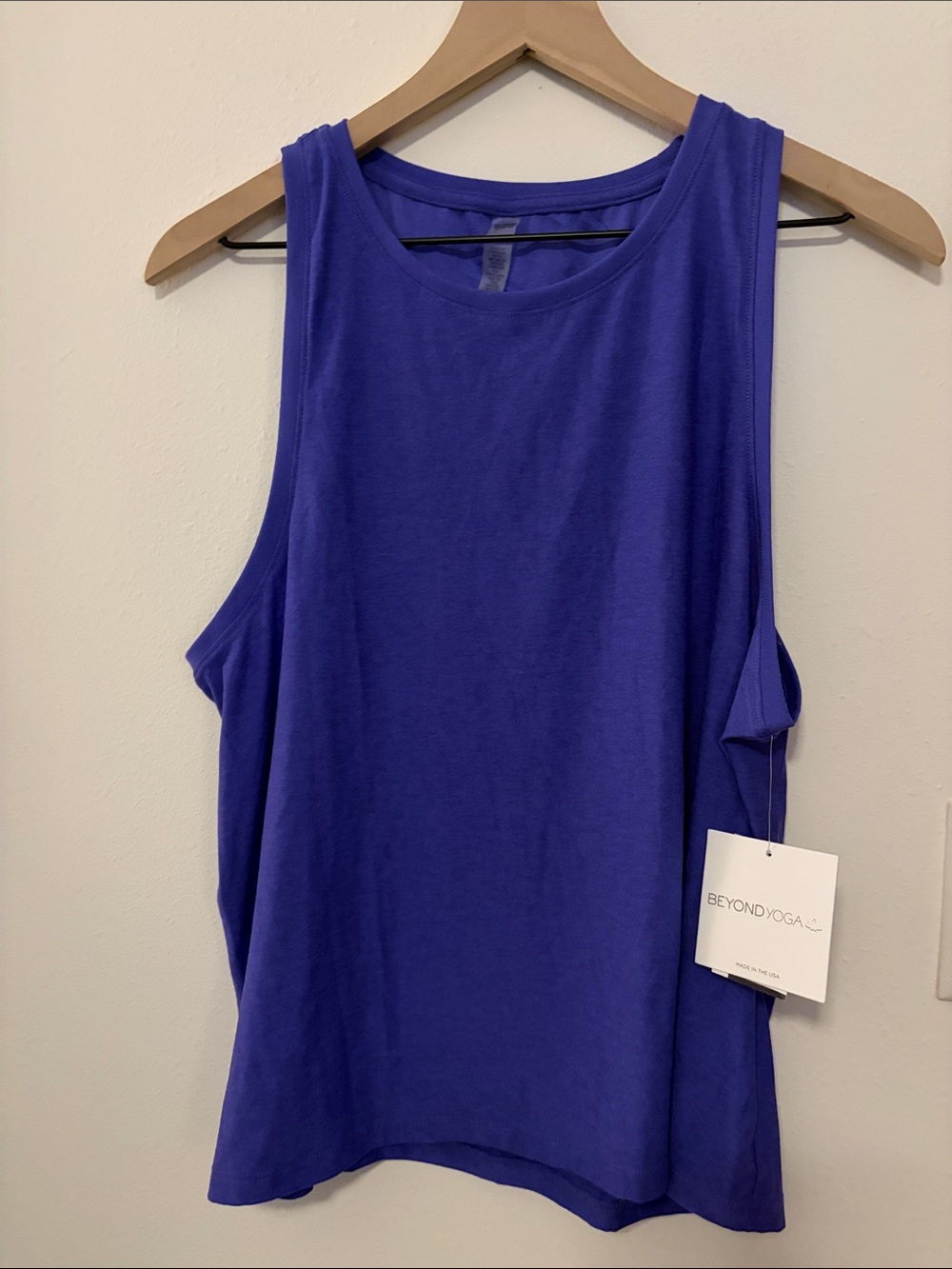 Beyond Yoga Royal Purple Muscle Tank Top